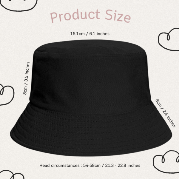 Bucket hat sizing for haven blooms kpop, anime and genshin merch shop