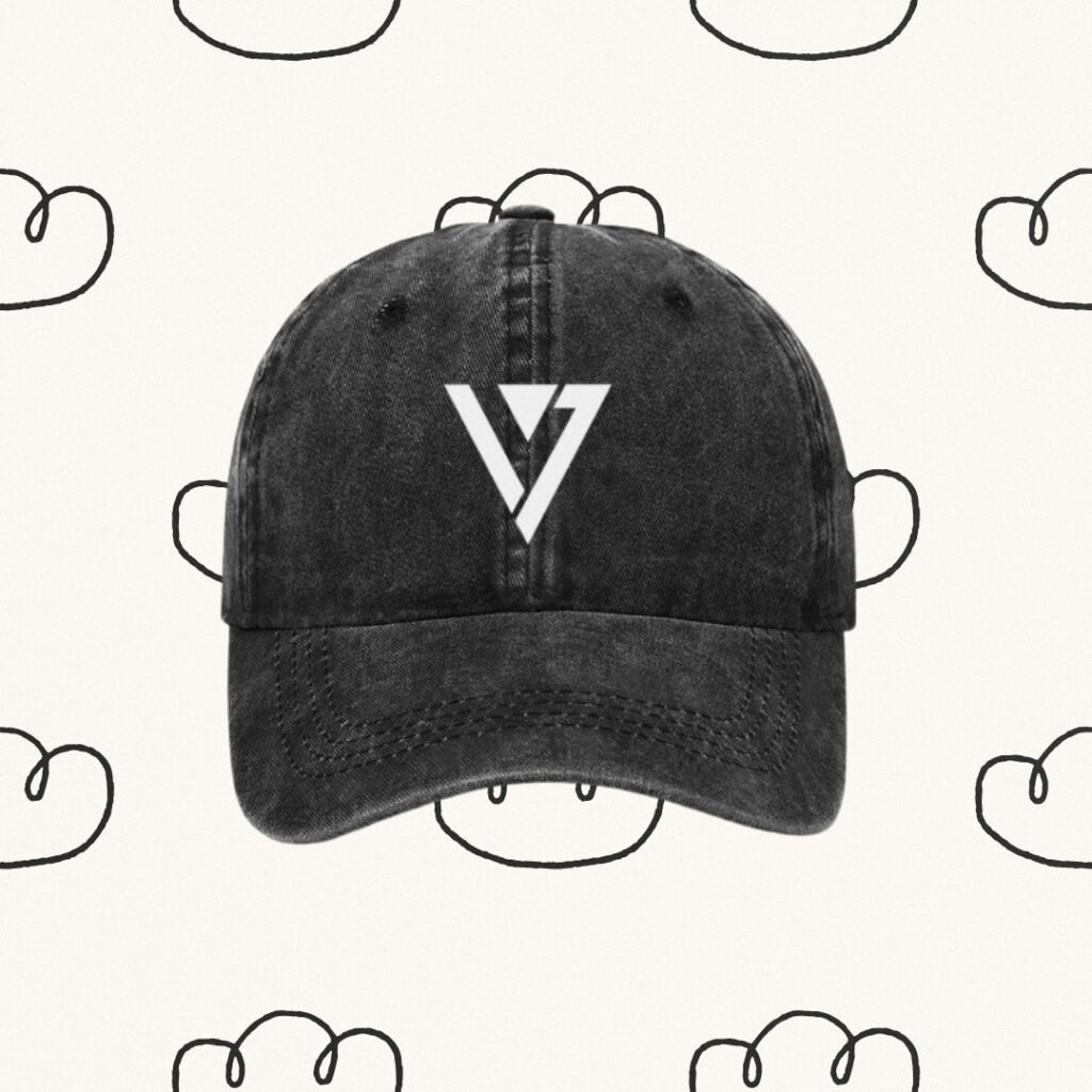 Vintage Cap Seventeen Hat For Carat Cotton Denim Kpop Hat Seventeen For Carat Kpop Merch