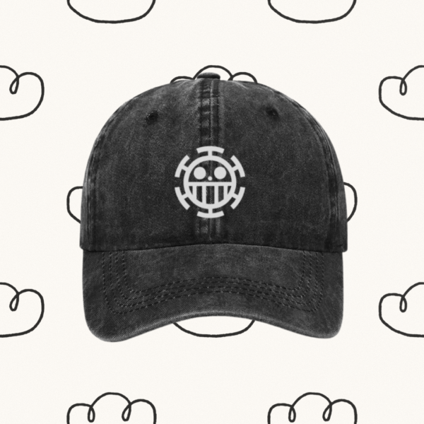 Heart Pirates Vintage Cap | Trafalgar Law's Crew themed cap | Fanmade One Piece Merch