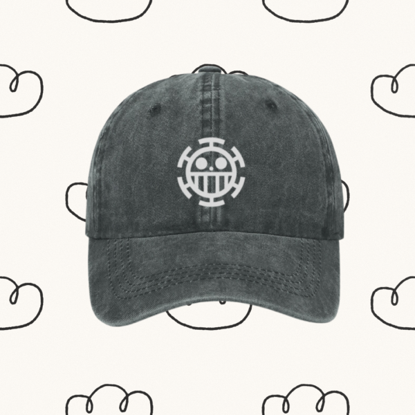 Heart Pirates Vintage Cap | Trafalgar Law's Crew themed cap | Fanmade One Piece Merch