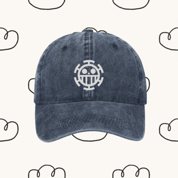 Heart Pirates Vintage Cap | Trafalgar Law's Crew themed cap | Fanmade One Piece Merch