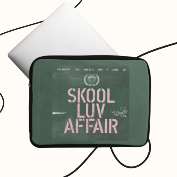 BTS Skool Luv Affair Laptop Sleeve | iPad Sleeve, MacBook Air Sleeve, iPad Bag, Laptop Bag