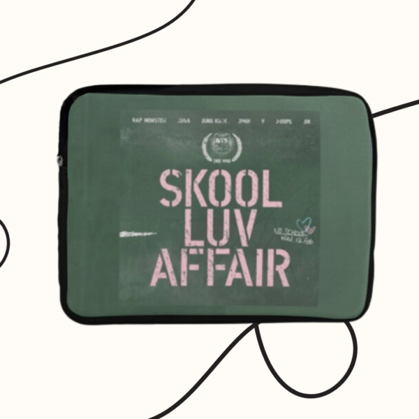 BTS Skool Luv Affair Laptop Sleeve | iPad Sleeve, MacBook Air Sleeve, iPad Bag, Laptop Bag