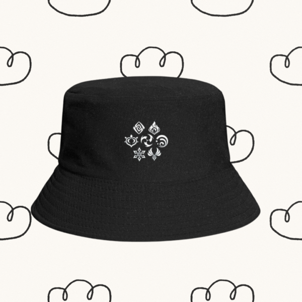 Bob / Bucket Hat Genshin Impact Elements | Genshin Fanmade Merch | Genshin impact Hat