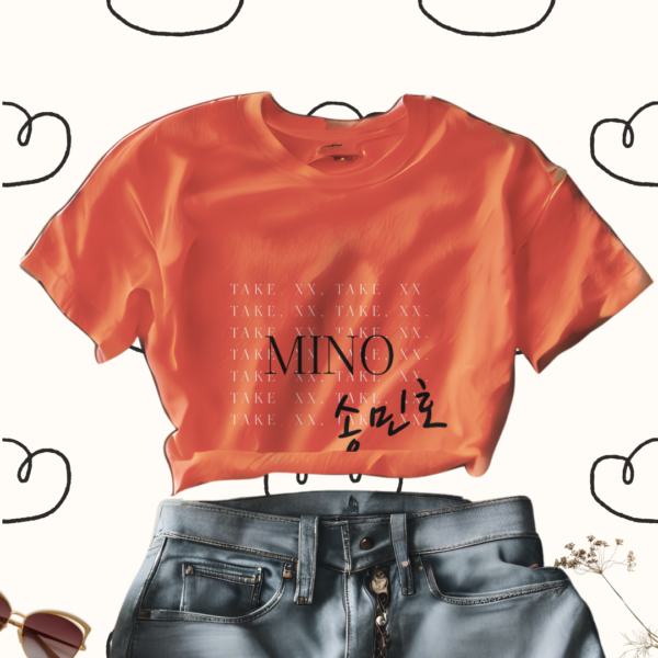 Winner Mino Albums | Minimalist T-Shirt | 100% Cotton Tshirt | Minimalist Kpop merch