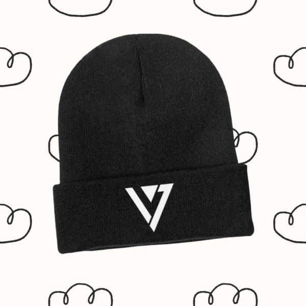 Beanie : 'Seventeen' | Polyester Knitted Beanie Kpop Hat, 'Seventeen' | Kpop Merch