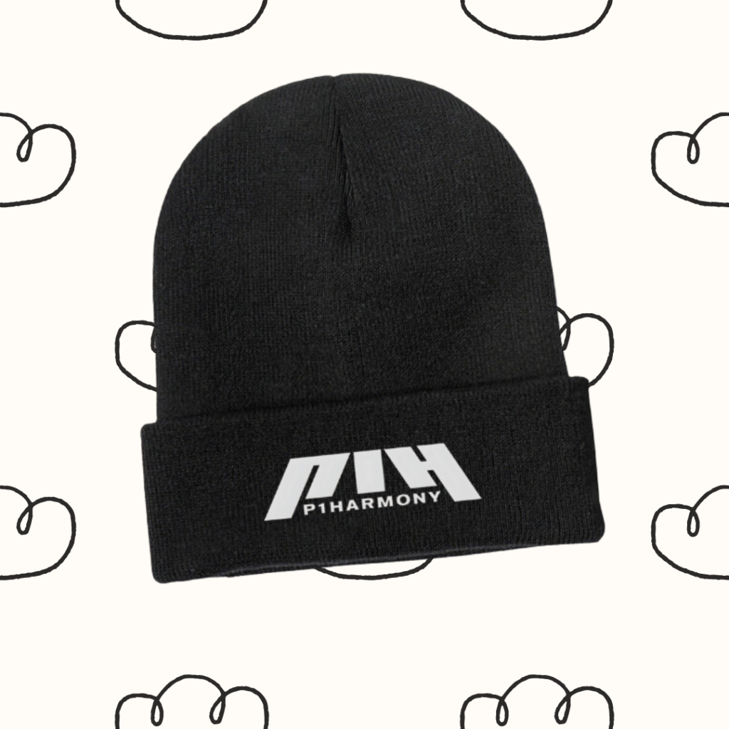 Beanie : 'P1Harmony' | Polyester Knitted Beanie Kpop Hat, 'P1Harmony' | Kpop Merch