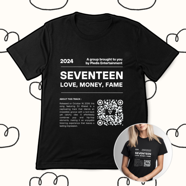 Love, Money, Fame SEVENTEEN | Minimalist T-Shirt | 100% Cotton Tshirt | Minimalist Kpop merch 2