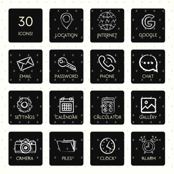 K-Fragments IOS Icon Pack