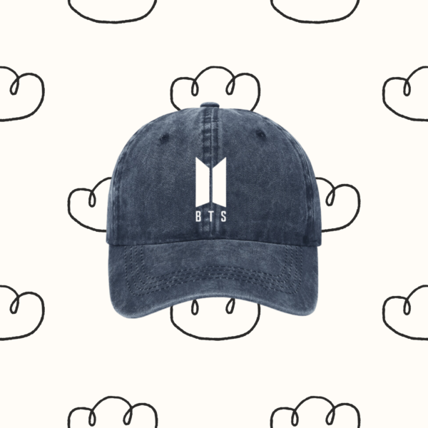 Denim Hat / Cap : BTS Hat for 'Army' V2 | Cotton Denim Kpop Hat, BTS for 'ARMY' | Kpop Merch