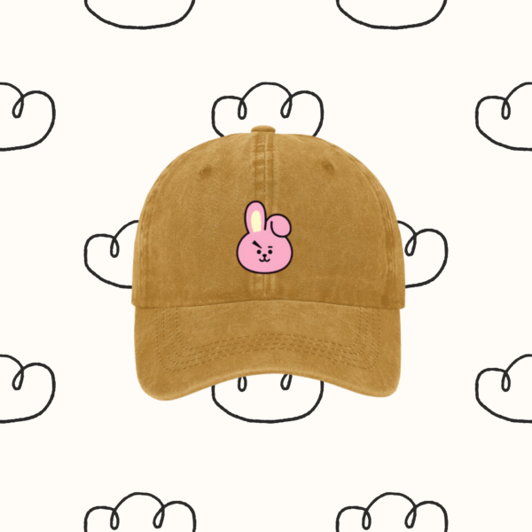 Yellow Denim Hat / Cap : 'Army' BT21 Edition | Coton Denim Kpop Hat, BTS 'Cooky' | Kpop Merch