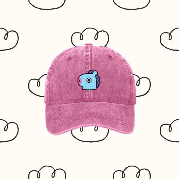 Denim Hat / Cap : 'Army' BT21 Edition | Coton Denim Kpop Hat, BTS 'Mang' | Kpop Merch