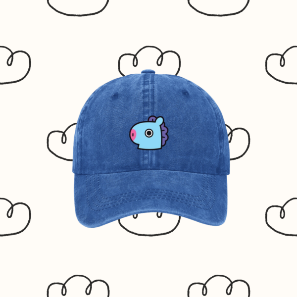 Denim Hat / Cap : 'Army' BT21 Edition | Coton Denim Kpop Hat, BTS 'Mang' | Kpop Merch