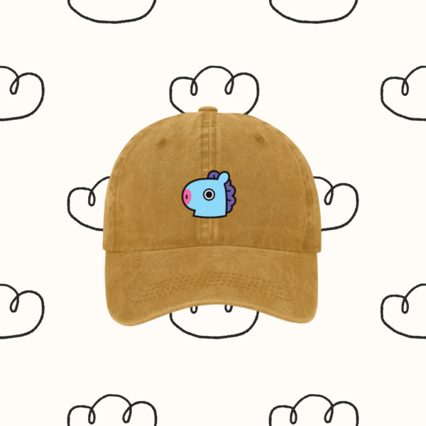 Denim Hat / Cap : 'Army' BT21 Edition | Coton Denim Kpop Hat, BTS 'Mang' | Kpop Merch