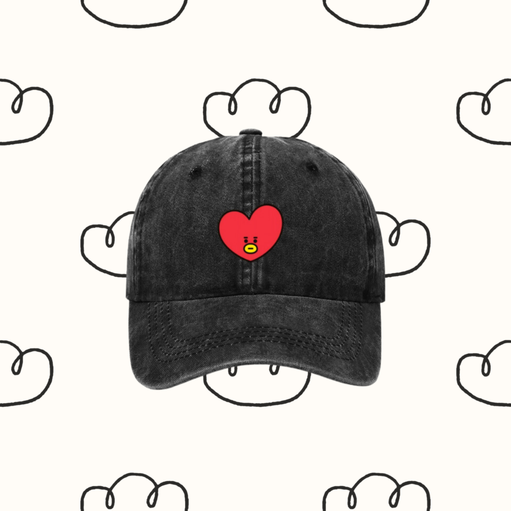 Denim Hat / Cap : 'Army' BT21 Edition | Coton Denim Kpop Hat, BTS 'Tata' | Kpop Merch