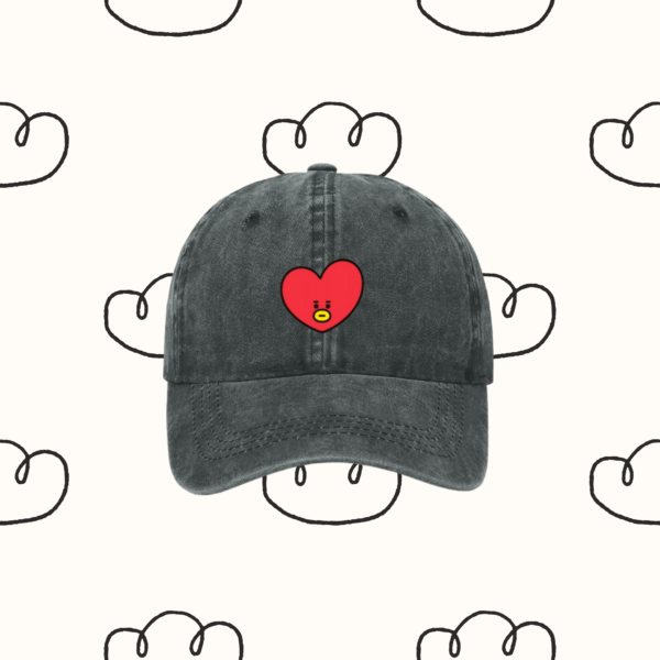 Denim Hat / Cap : 'Army' BT21 Edition | Coton Denim Kpop Hat, BTS 'Tata' | Kpop Merch