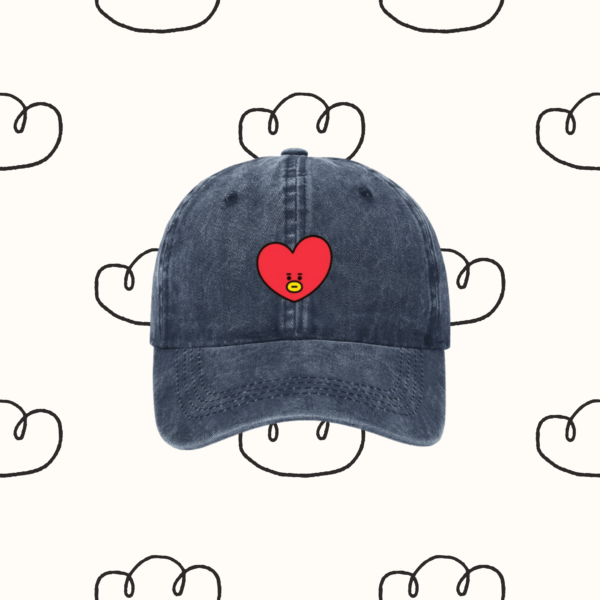 Denim Hat / Cap : 'Army' BT21 Edition | Coton Denim Kpop Hat, BTS 'Tata' | Kpop Merch