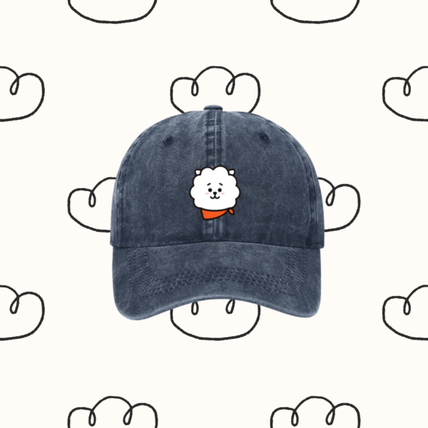 Denim Hat / Cap : 'Army' BT21 Edition | Coton Denim Kpop Hat, BTS 'RJ' | Kpop Merch