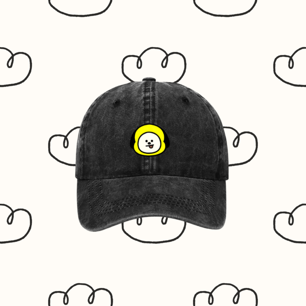 Denim Hat / Cap : 'Army' BT21 Edition | Coton Denim Kpop Hat, BTS 'Chimmy' | Kpop Merch