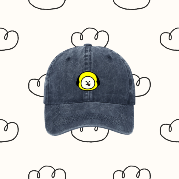 Denim Hat / Cap : 'Army' BT21 Edition | Coton Denim Kpop Hat, BTS 'Chimmy' | Kpop Merch