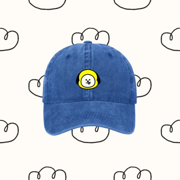 Denim Hat / Cap : 'Army' BT21 Edition | Coton Denim Kpop Hat, BTS 'Chimmy' | Kpop Merch